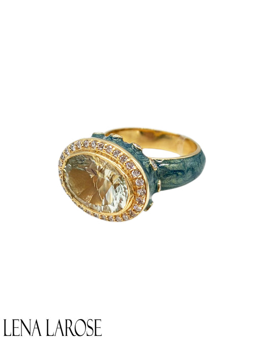 Royal Nomad Metallic Pine Diamond Ring