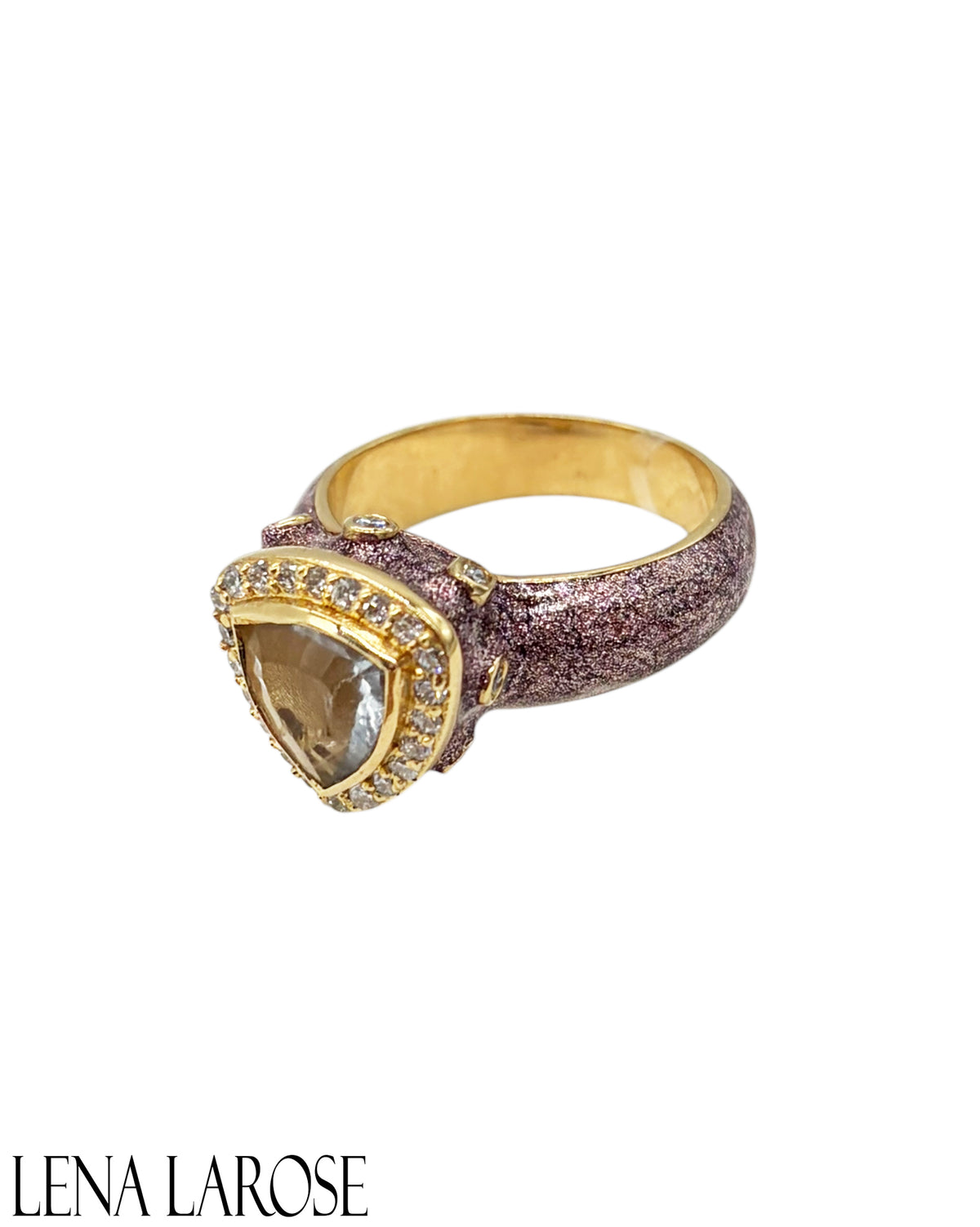 Royal Nomad Metallic Rose Gold Gemstone Ring