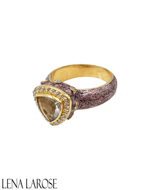 Royal Nomad Metallic Rose Gold Gemstone Ring