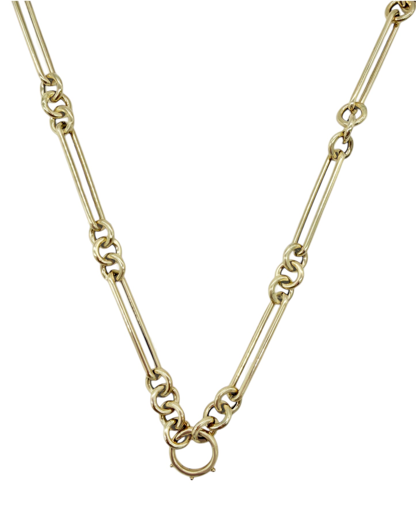 Vintage La Rose 14K Gold Mix Link Chain