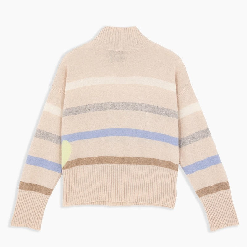 Kerri Rosenthal Marlow Mock Neck Striped