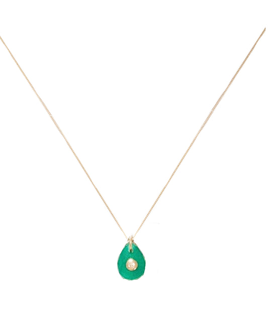 Pascale Monvoisin Green Onyx Orso Necklace