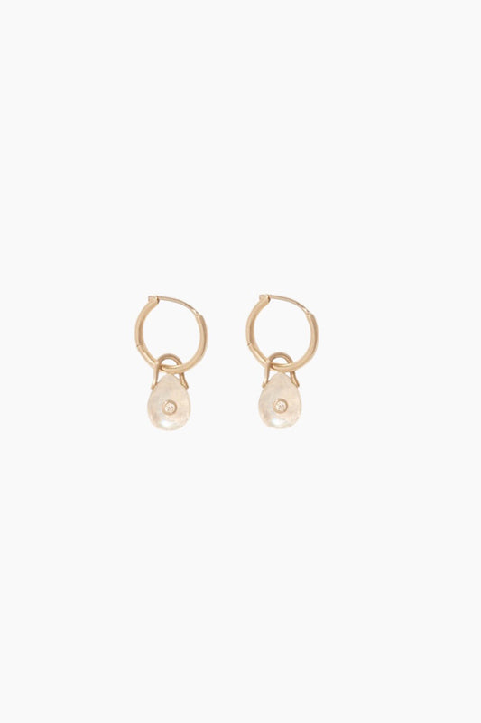 Pascale Monvoisin Orso Moonstone Hoop Earrings