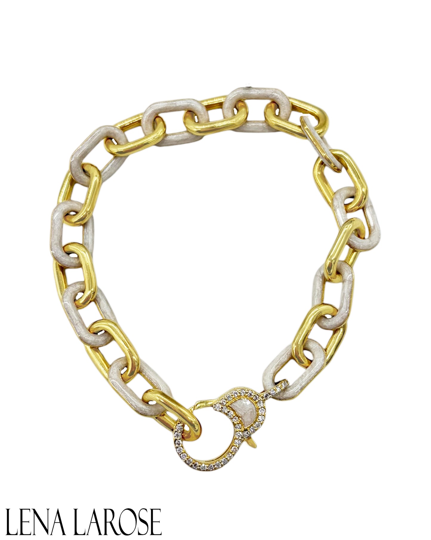 TRUNK-SHOW Royal Nomad Small Chain Bracelet Metallic Pearl