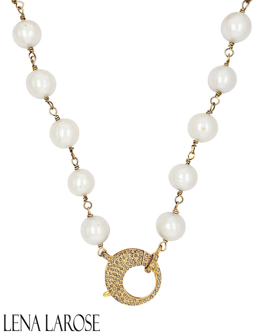 The Woods Pearl Necklace, 17"