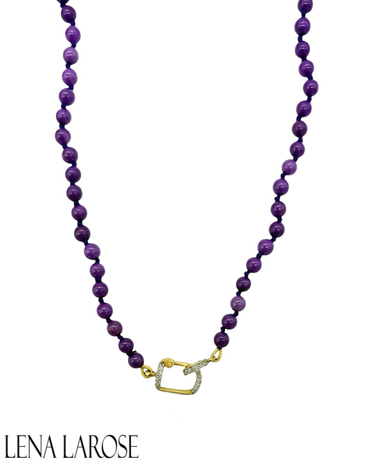 The Woods Petite Amethyst and Diamond Chain