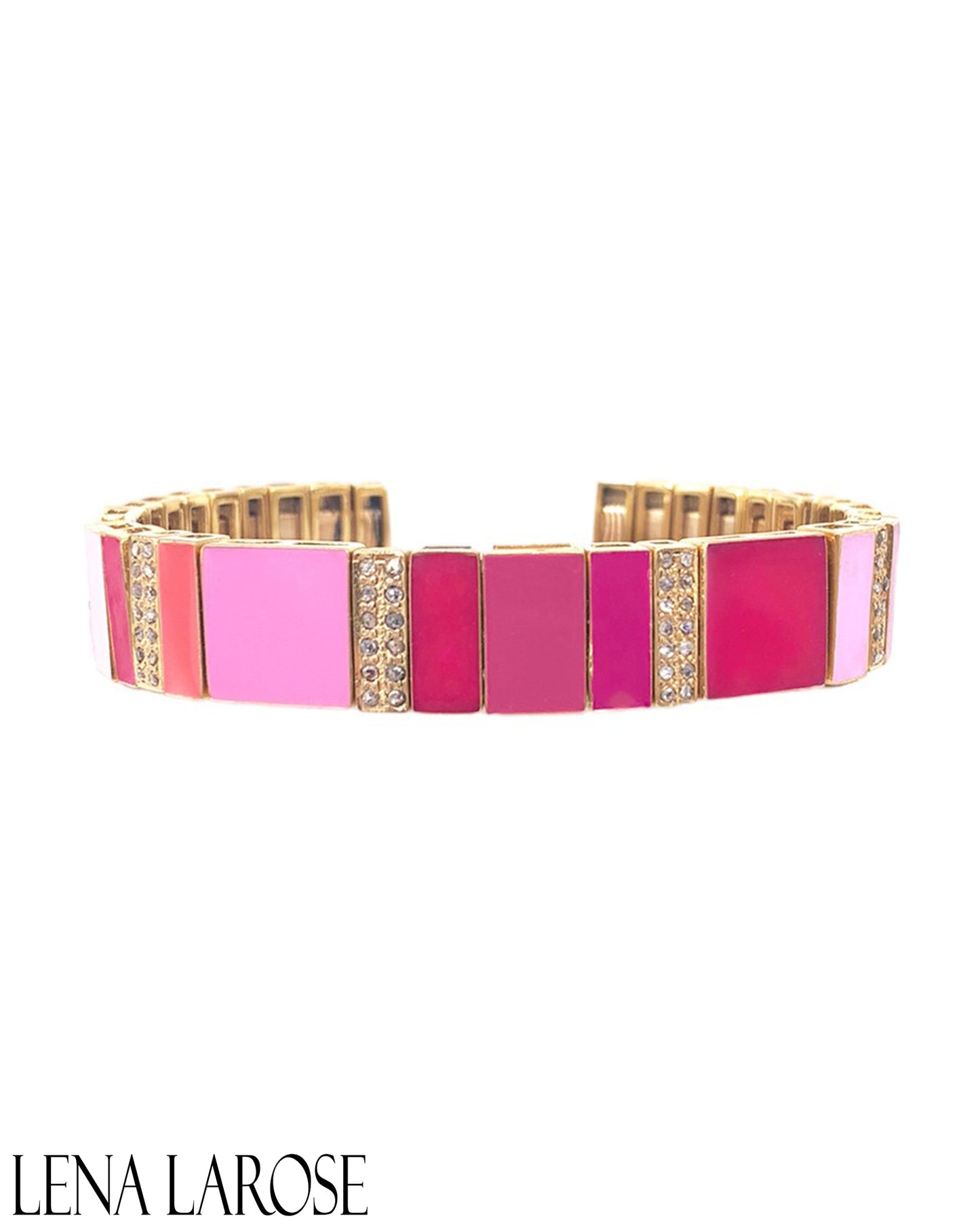 The Woods Fine Jewelry Pink Enamel Cuff