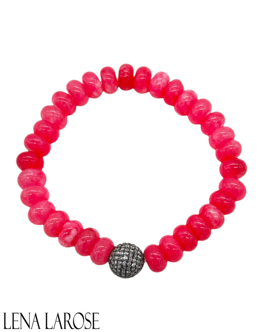 The Woods Pink Jade Bracelet