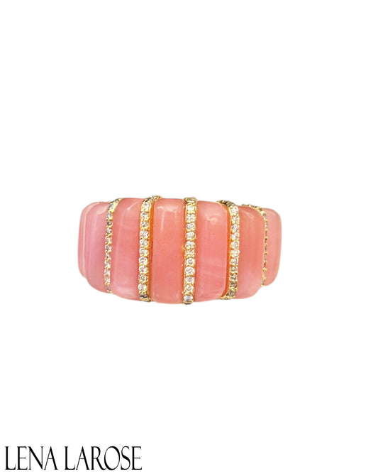Royal Nomad Pink Opal Diamond Ring