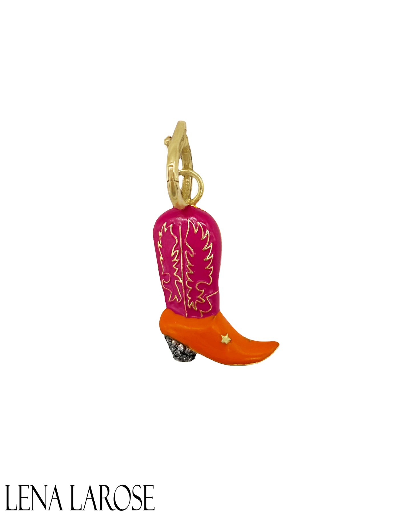 TRUNK-SHOW Royal Nomad Magenta Boot Pendant