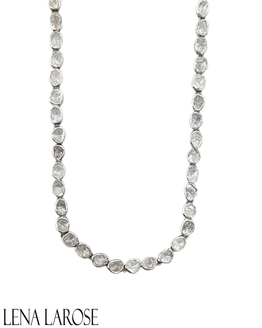 The Woods Polki Diamond Tennis Necklace 20"