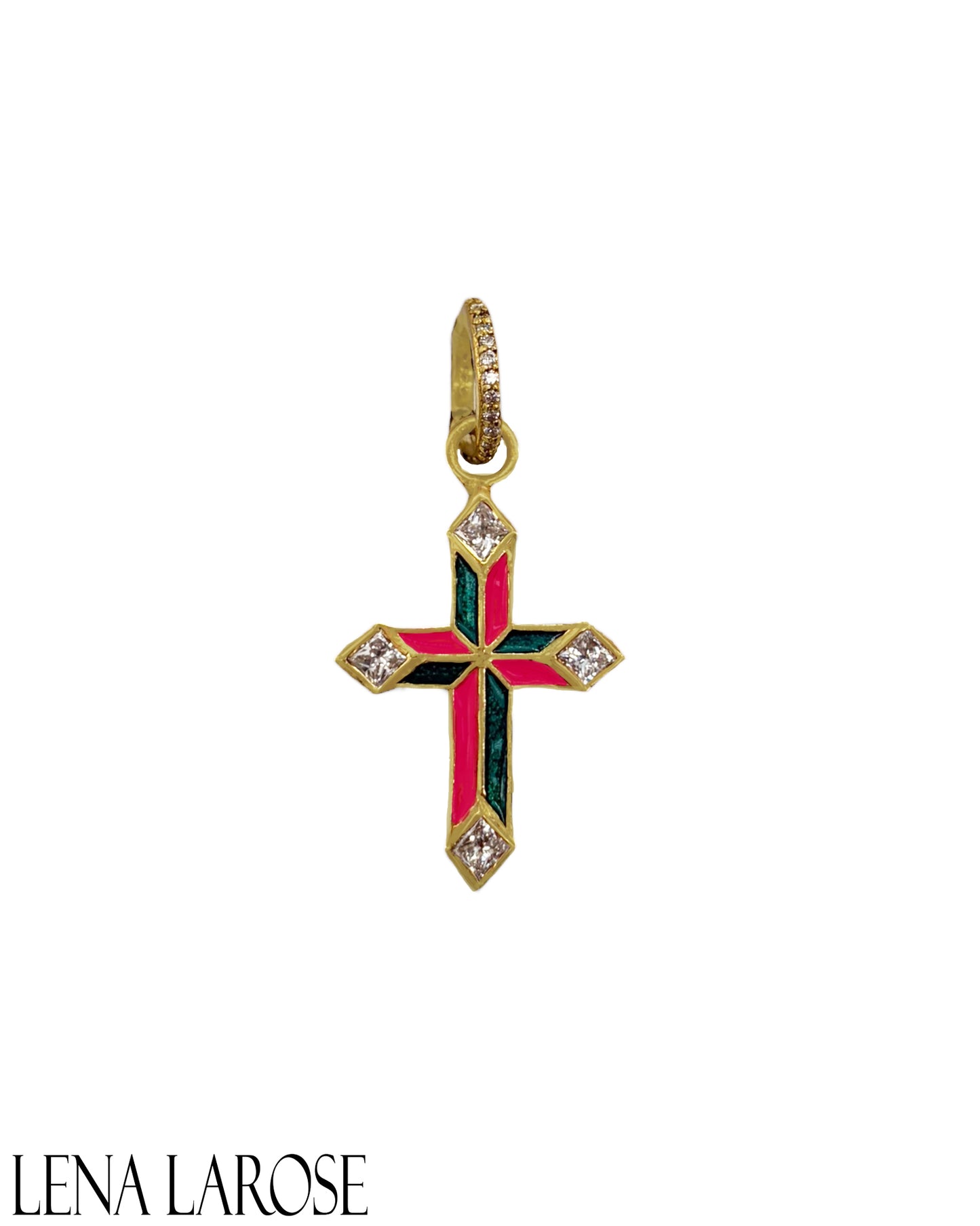TRUNK-SHOW Royal Nomad Magenta Cross Pendant