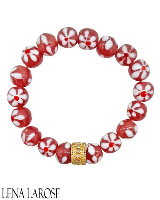 The Woods African Flower Beaded Bracelet