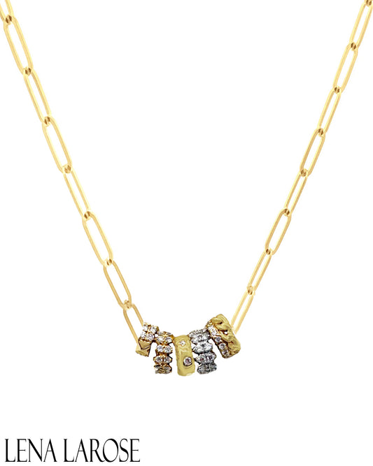 Vintage La Rose 14K Rondell Necklace