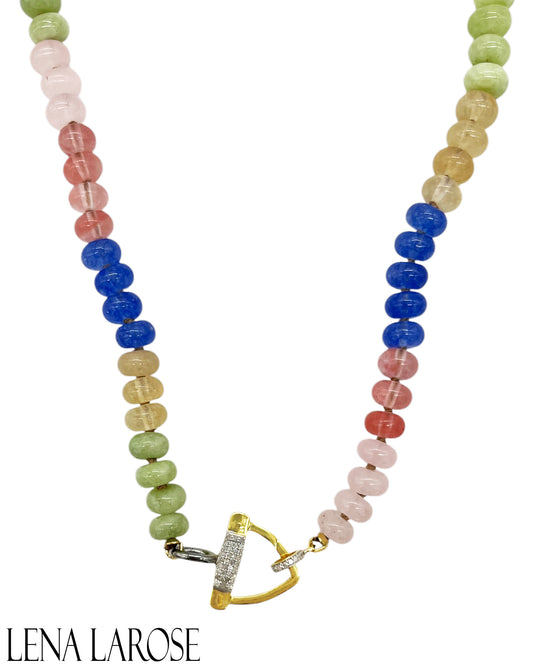 TRUNKSHOW The Woods Mixed Gemstone Chain 19"