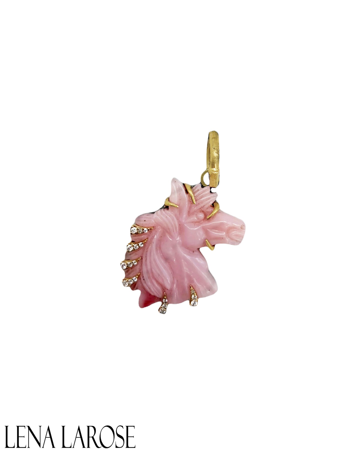 TRUNK-SHOW Royal Nomad Pink Opal Horse Pendant