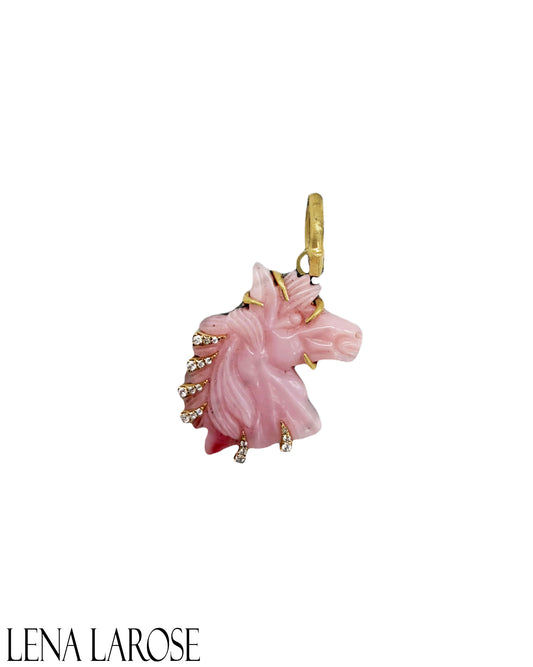 TRUNK-SHOW Royal Nomad Pink Opal Horse Pendant