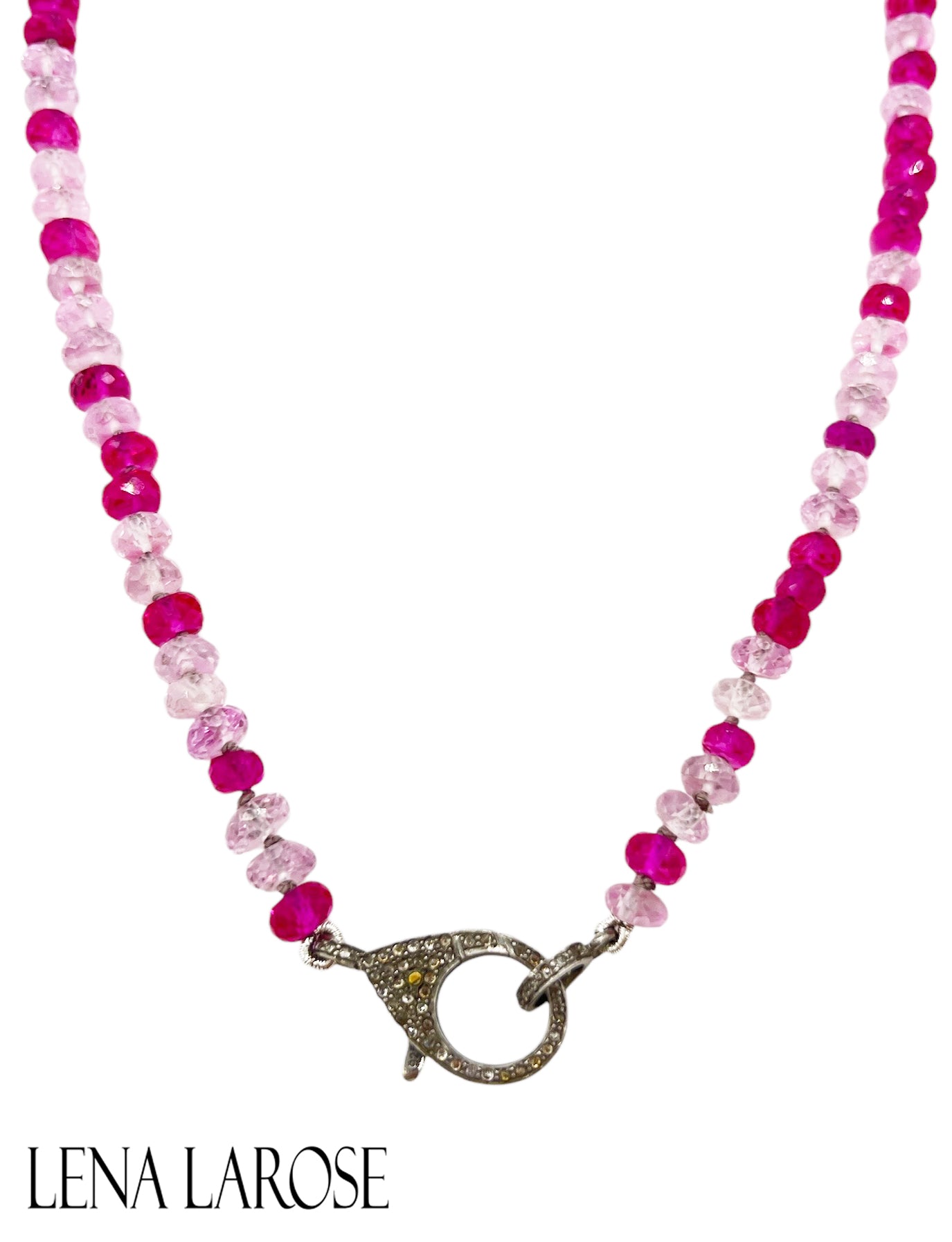 The Woods Fine Jewelry Pink Sapphire Chain 17.5"