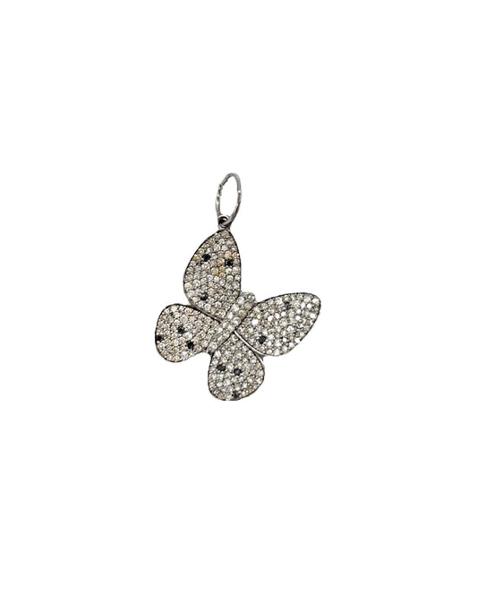 Vintage La Rose Sterling Silver Butterfly Pendant