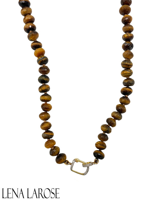 The Woods Tiger Eye Diamond Chain