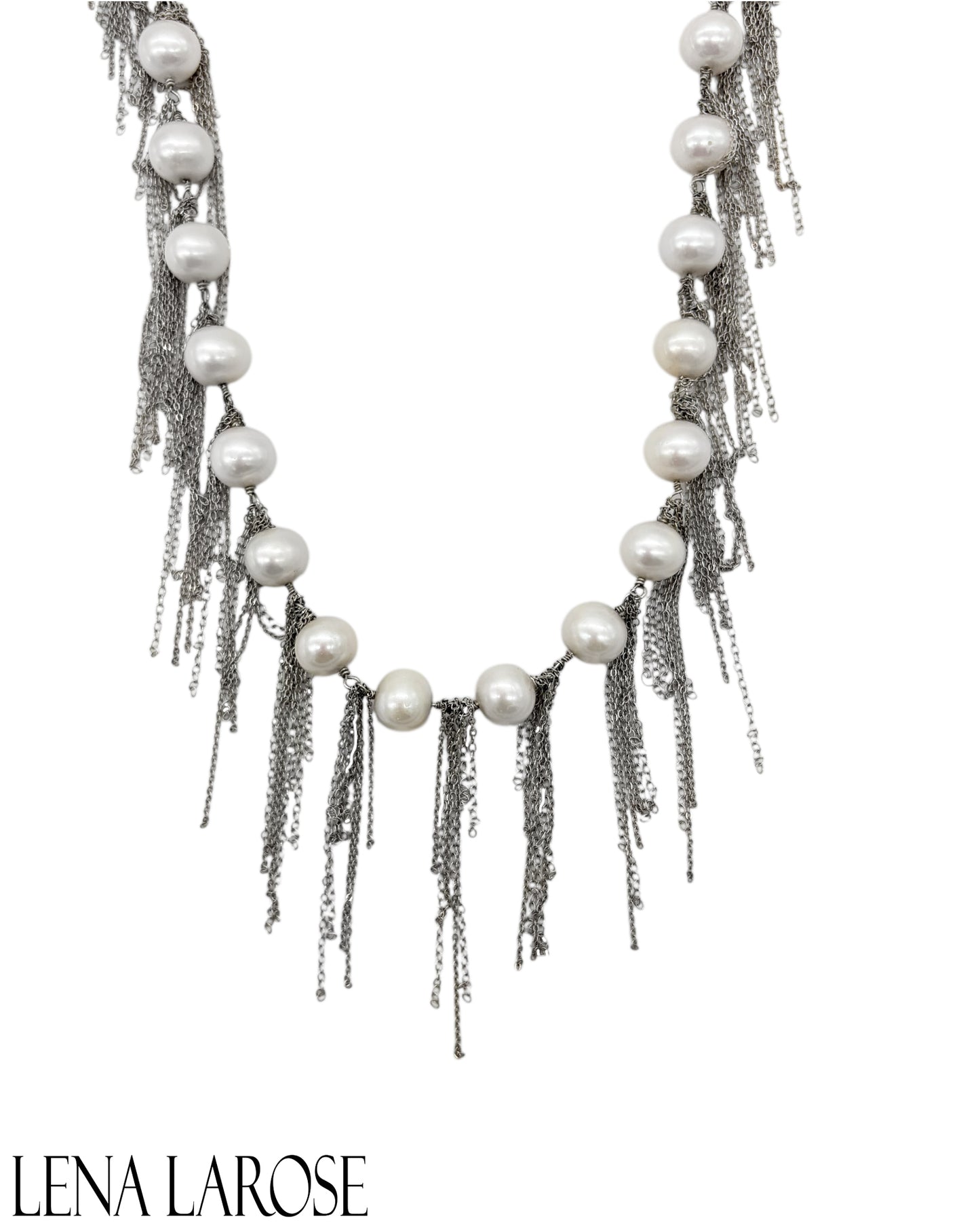 Samira13 Fringe Necklace, 18"