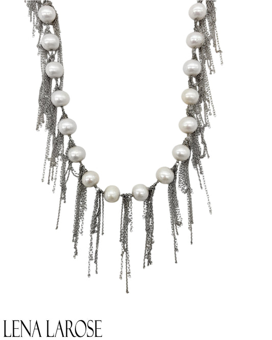 Samira13 Fringe Necklace, 18"
