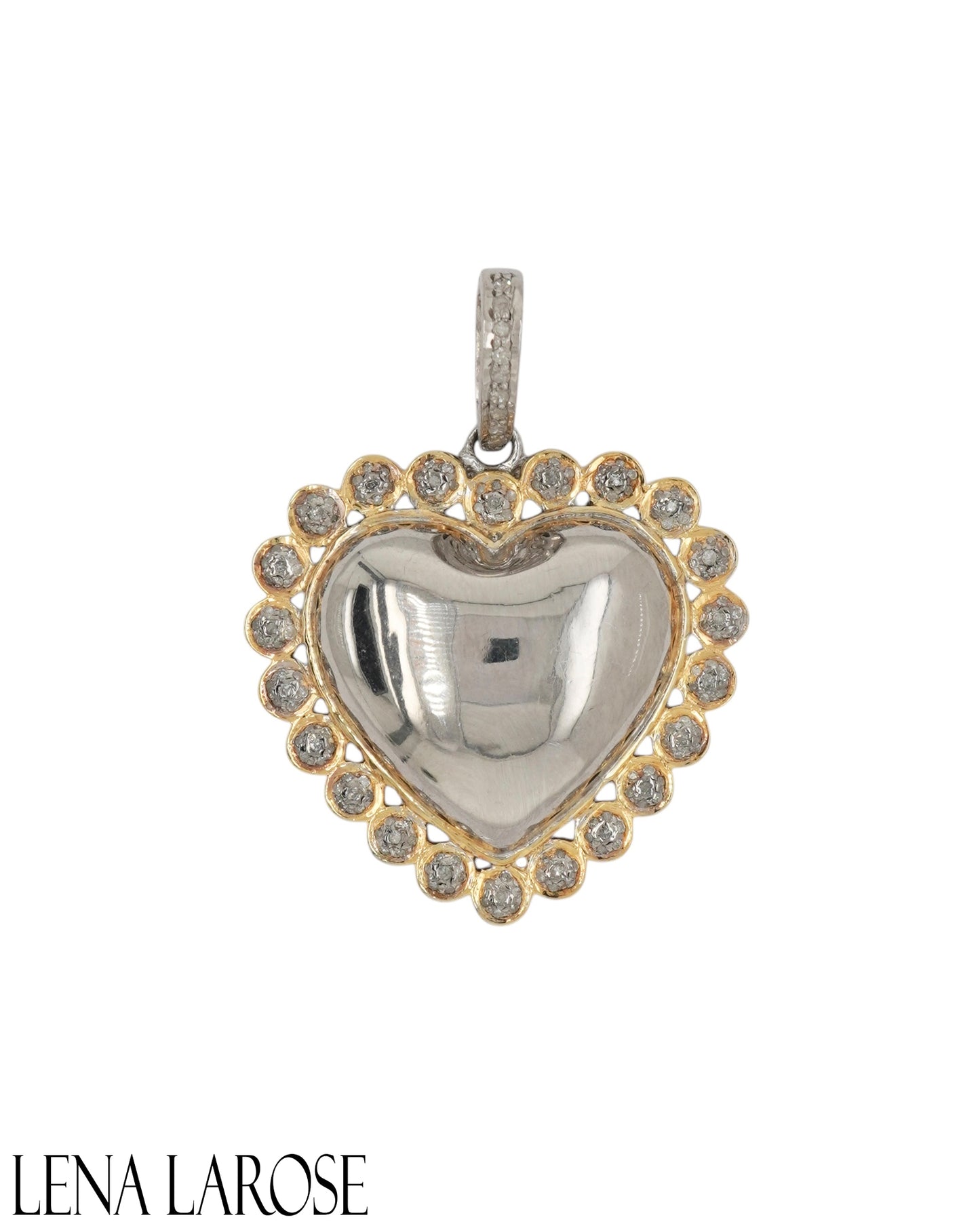 TRUNKSHOW The Woods Sterling Silver Caviar Heart Pendant