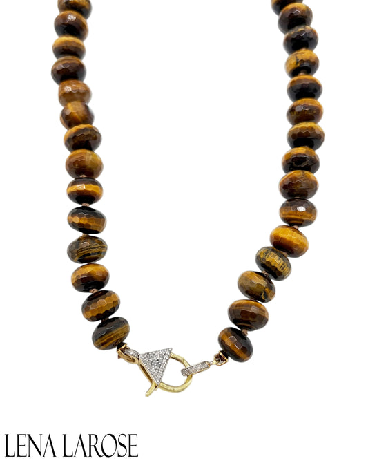 The Woods Tigers Eye Diamond Chain