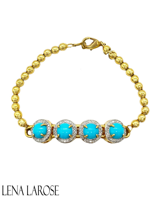 The Woods Fine Jewelry Turquoise Beaded Bracelet