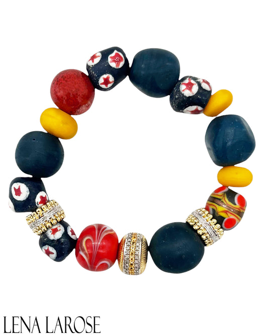TRUNKSHOW The Woods Venetian African Beaded Bracelet