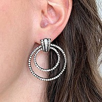 Sample Sale Diamond Circle Earrings