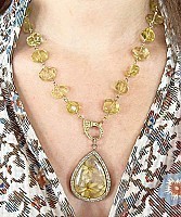The Woods Fine Jewelry Citrine Necklace 19"