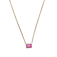 Vintage La Rose Pink Sapphire Necklace