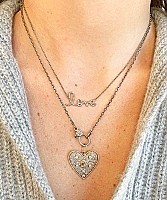 Vintage La Rose Love Necklace