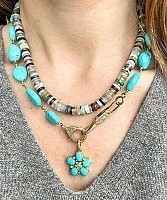 The Woods Fine Jewelry Turquoise Necklace,17"