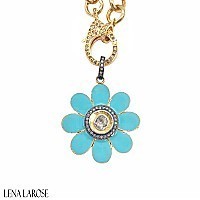The Woods Fine Jewelry Blue Flower Pendant