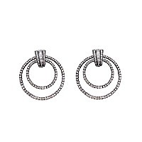 Sample Sale Diamond Circle Earrings