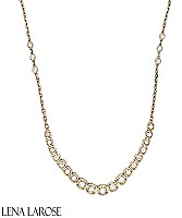 Vintage La Rose 14K Gold Diamond Necklace