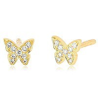 EF Collection Baby Butterfly Studs