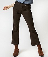 Ann Mashburn Kendall Flare 5-Pocket Pant- Chocolate Stretch Cord