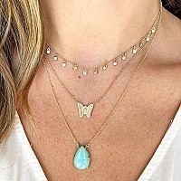 Vintage La Rose Diamond Drop Necklace