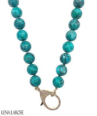 The Woods Fine Jewelry African Turquoise Necklace, 18"