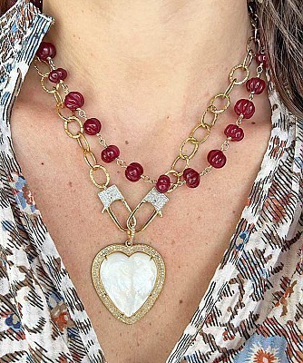 The Woods Fine Jewelry Quartz Necklace,17"