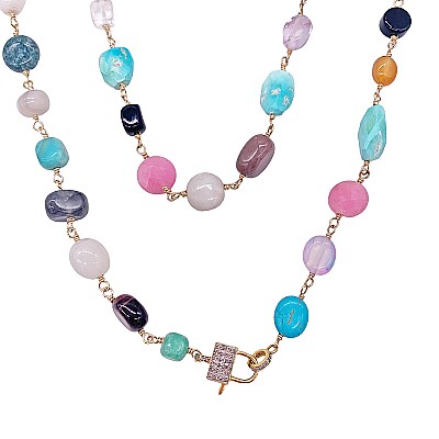 The Woods Fine Jewelry Mixed Stone Necklace, 31"