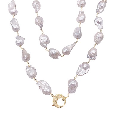 The Woods Fine Jewelry Baroque Pearls, 36"