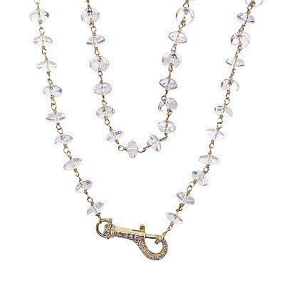 The Woods Fine Jewelry Crystal Necklace, 34"