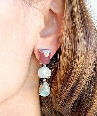 Sample Sale Stone Earrings
