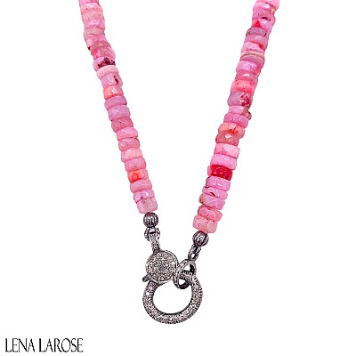 Vintage La Rose Pink Necklace, 18"